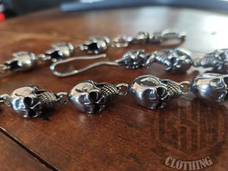 Catena portafoglio teschio skull