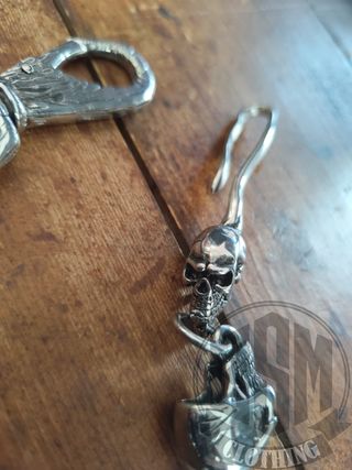 Catena portafoglio teschio skull