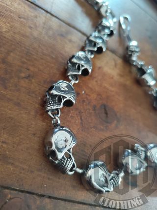 Catena portafoglio teschio skull
