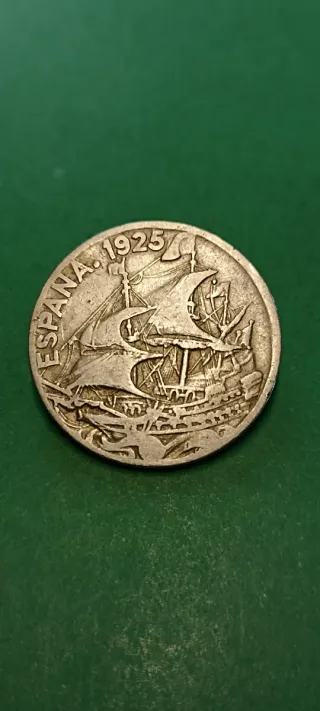 25 cts 1925 España Moneda Antigua