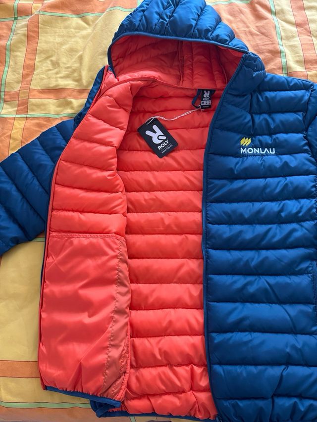 Plumón azul marino talla M