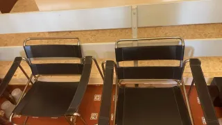 Sillas Wassily Cuero y Metal