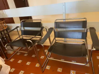 Sillas Wassily Cuero y Metal