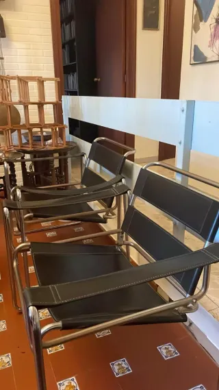 Sillas Wassily Cuero y Metal