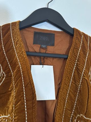 Kimono Zara Marrón Talla XS-S nuevo con etiqueta