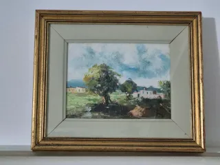 Coppia quadri olio su tela