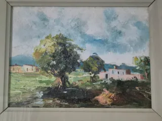 Coppia quadri olio su tela