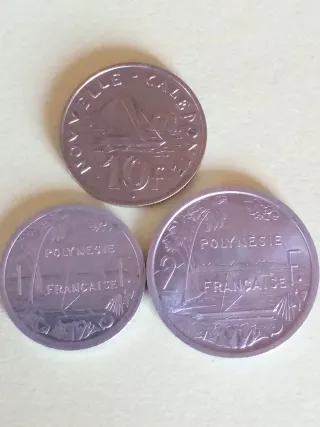 Monedas Polinesia Francesa