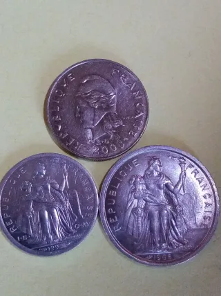 Monedas Polinesia Francesa