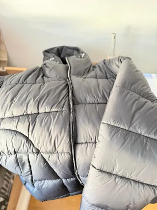 Cazadora plumífera Zara Negra XL