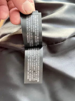 Cazadora plumífera Zara Negra XL