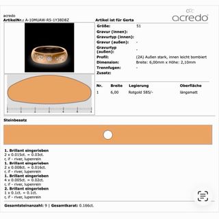 Anillo de Oro Rosa(14k), con Diamantes Naturales.