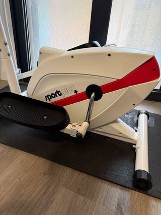 Bicicleta Elíptica Fitness Blanca