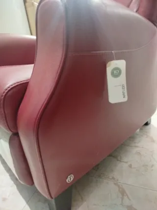 Hermoso Sillón Orejero reclinable Natuzzi  cuero ❤