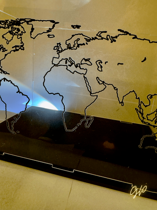 Teca World Memories – Contenitore souvenir mappa m