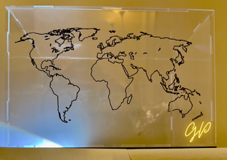 Teca World Memories – Contenitore souvenir mappa m