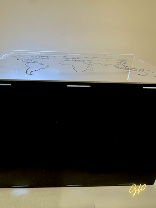 Teca World Memories – Contenitore souvenir mappa m