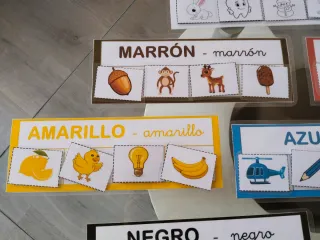 Aprendemos los colores: Tarjetas educativas