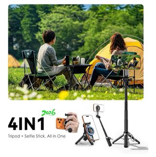 Trípode Selfie Stick Magnético Mini LED