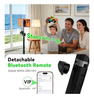 Trípode Selfie Stick Magnético Mini LED