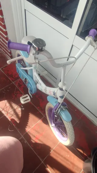 Bicicleta Infantil 14 Frozen Lila