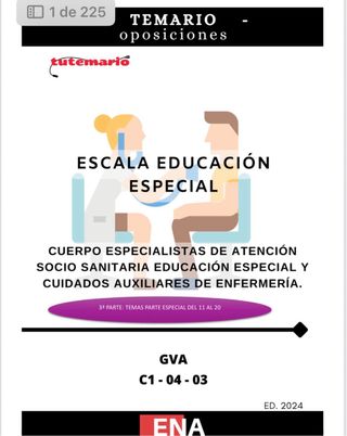 Temario Oposiciones Educación Especial