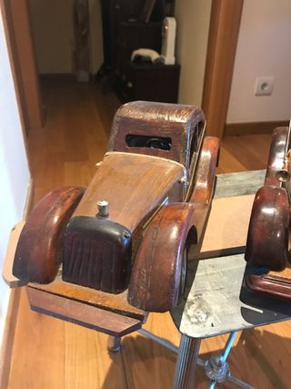 2 Coches Madera Vintage Años 70