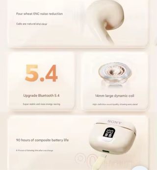 Auriculares Sony X87 Bluetooth Beige