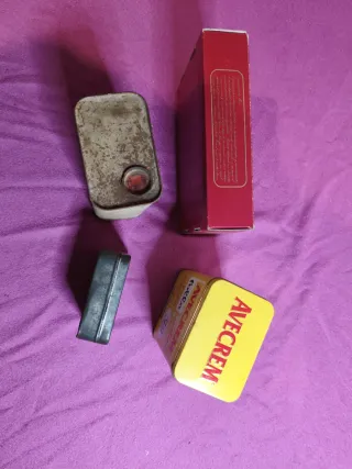 Lotto di Scatole Metalliche e Cartone Antiche