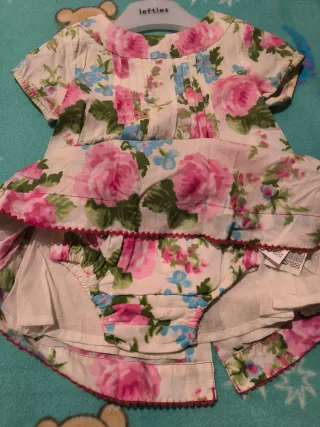 Vestido bebé menina 12/18 meses floral