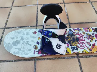 Tabla Snowboard Burton 100cm + Fijaciones