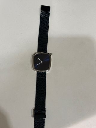 Reloj Bering mujer esfera azul y correa plateada