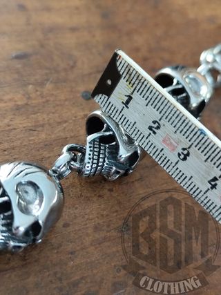 Catena portafoglio teschio