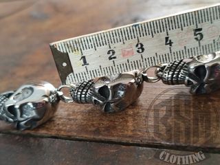 Catena portafoglio teschio