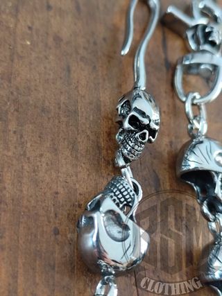Catena portafoglio teschio