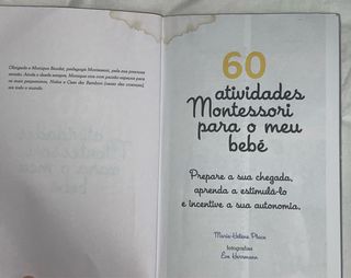 Livro 60 Atividades Montessori para o meu bebé