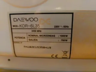 Microondas Daewoo KOR-6L35