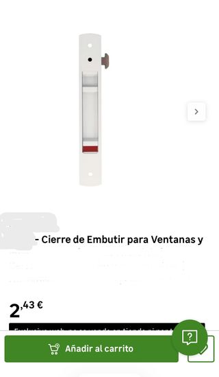 Ventana aluminio corredera 2 puertas con marco