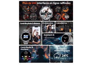 SUNKTA Reloj Inteligente Hombre 1.7