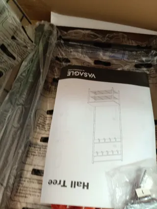 VASAGLE - Perchero con Estante para Zapatos