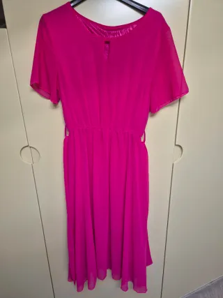 Abito longuette fucsia