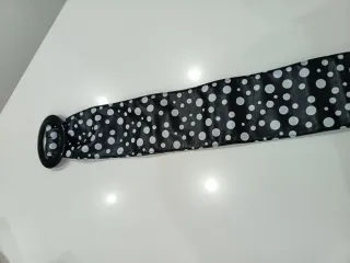 Cintura vintage Vonge Pois Nero Bianco