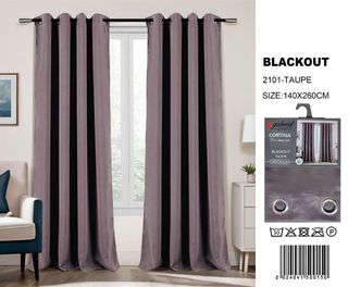 Confezione di 2 Tende Oscuranti 140x260cm