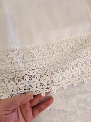 Completo Lenzuola Matrimoniali Copriletto Pizzo