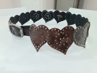 Cintura vintage cuori borchie piccoline
