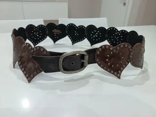 Cintura vintage cuori borchie piccoline