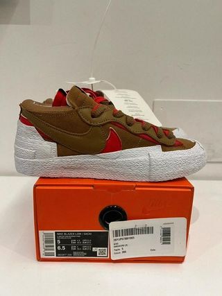 Nike Blazer Low Sacai British Tan Sneakers 37.5