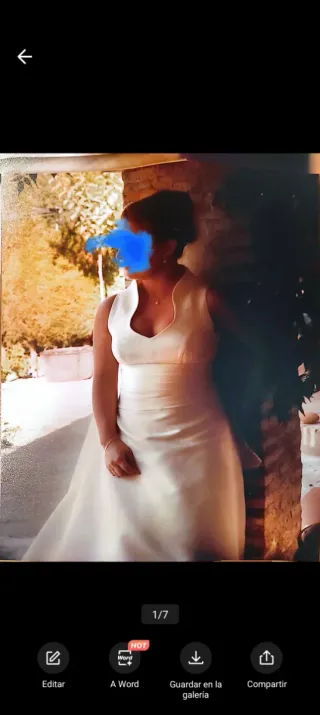 Traje de novia blanco
