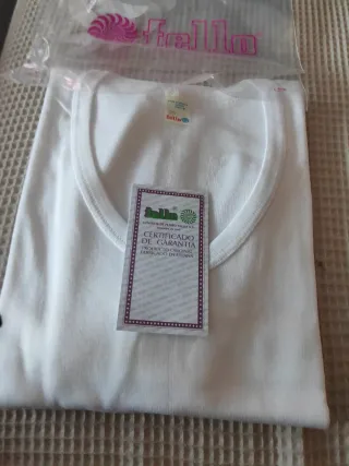 Camiseta interior Fello manga corta blanca T. 56