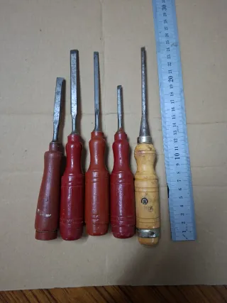 Lote 5 Formones Pequeños